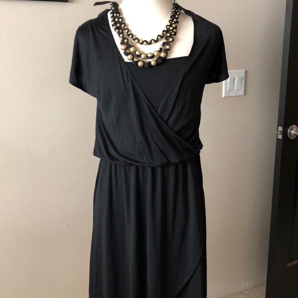 Silk black dress